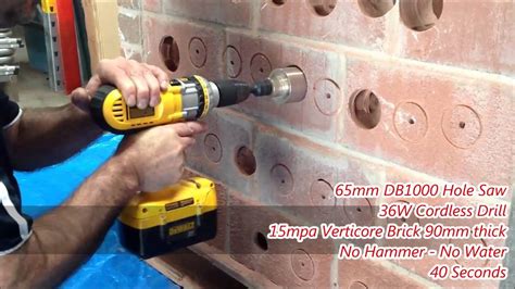 how to cut hole in brick wall for electrical box|drill 100mm hole in brick.